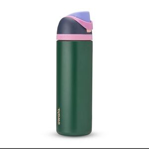 Owala Green and Pink Water Bottle